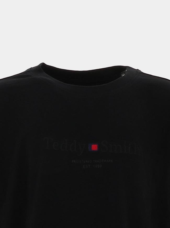 T-shirt manches longues jim noir garçon - Teddy Smith