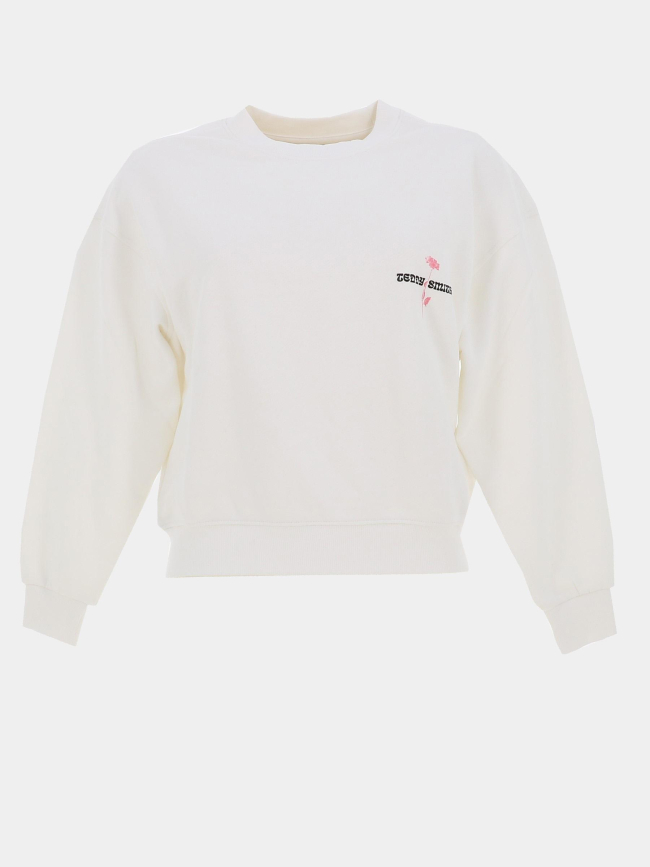 Sweat flower blanc fille - Teddy Smith