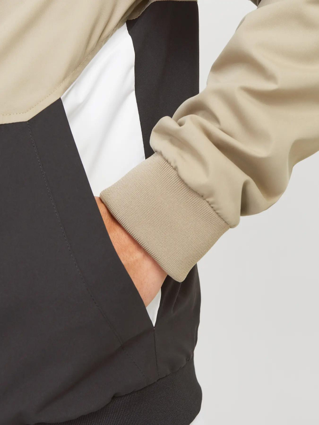 Veste colorblock rush marron noir homme - Jack & Jones