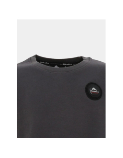 Sweatshirt jimmy gris foncé enfant - Helvetica