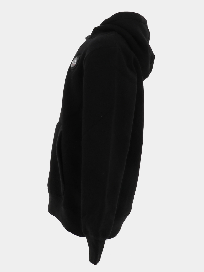 Sweat à capuche jimmy noir enfant - Helvetica