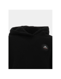 Sweat à capuche jimmy noir enfant - Helvetica