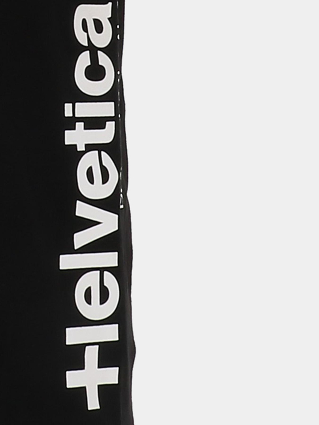 T-shirt zephir noir enfant - Helvetica