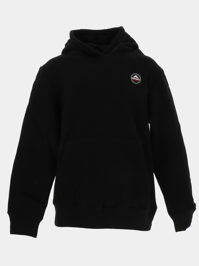 Sweat à capuche monaco noir enfant - Helvetica