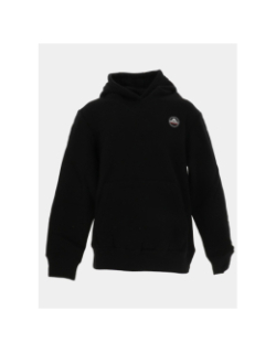 Sweat à capuche monaco noir enfant - Helvetica