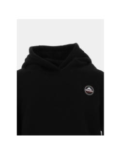 Sweat à capuche monaco noir enfant - Helvetica