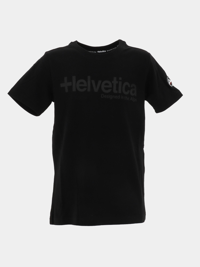 T-shirt nolan noir enfant - Helvetica