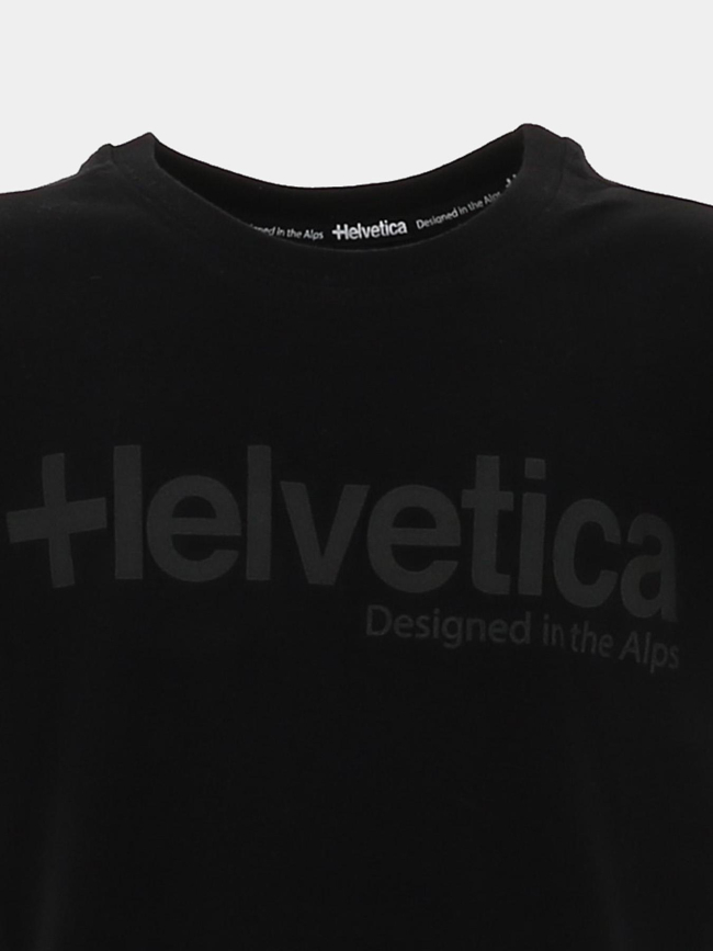 T-shirt nolan noir enfant - Helvetica