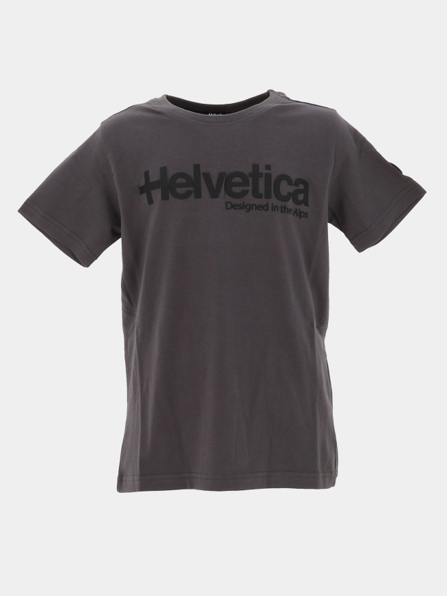 T-shirt nolan gris foncé enfant - Helvetica