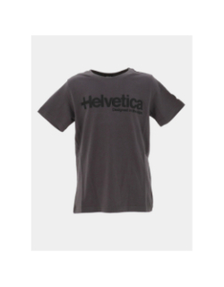 T-shirt nolan gris foncé enfant - Helvetica