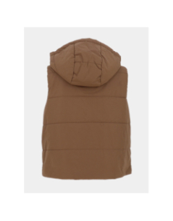 Doudoune sans manche réversible fry marron femme - Only