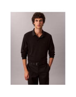 Polo en coton supima noir homme - Calvin Klein