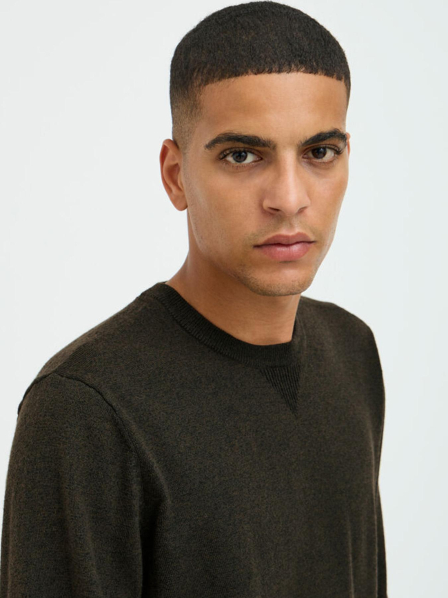 Pull uni bruton kaki homme - Blend