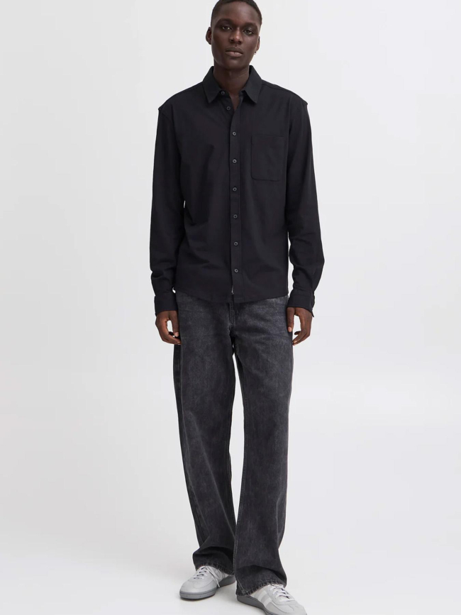 Chemise manches longues bhalo bleu marine homme - Blend