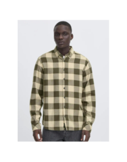 Chemise à carreaux buster kaki homme - Blend
