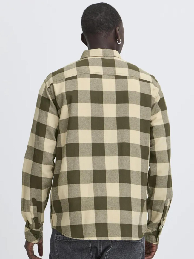 Chemise à carreaux buster kaki homme - Blend