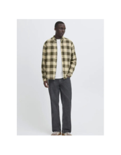 Chemise à carreaux buster kaki homme - Blend