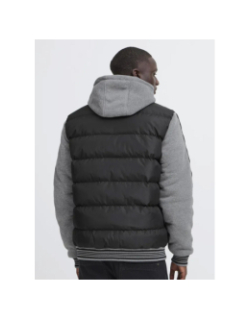 Blouson bi-matière bhernie noir gris homme - Blend