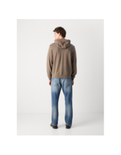 Sweat zippé à capuche daple gris homme - Hugo