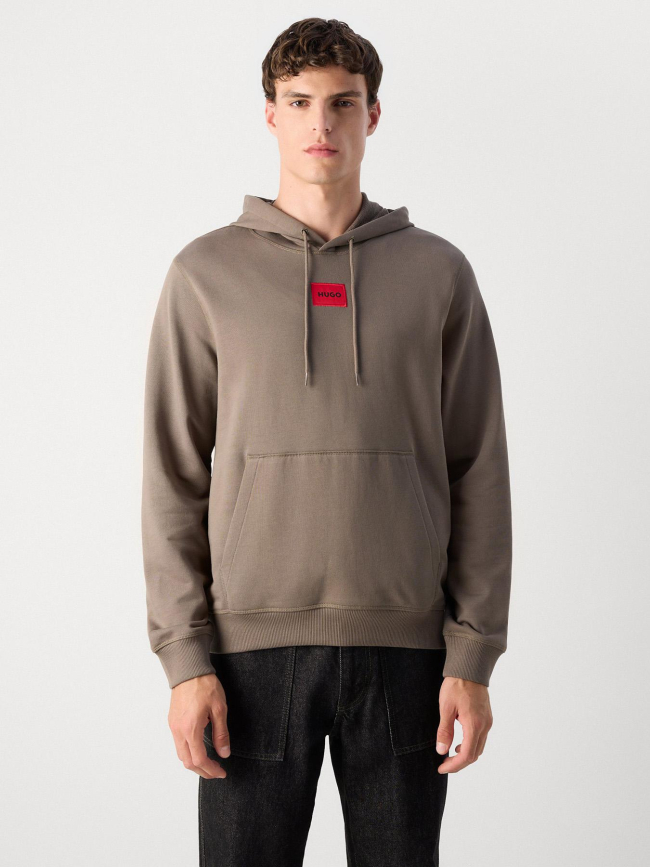 Sweat à capuche daratschi medium gris homme - Hugo