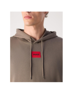 Sweat à capuche daratschi medium gris homme - Hugo