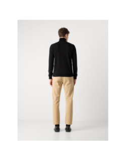 Pull col roulé laine san thomas noir homme - Hugo