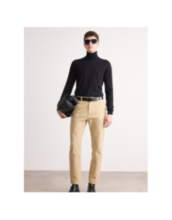 Pull col roulé laine san thomas noir homme - Hugo