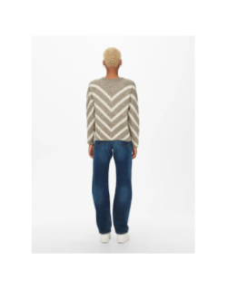 Pull en maille onleliza beige femme - Only
