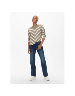 Pull en maille onleliza beige femme - Only