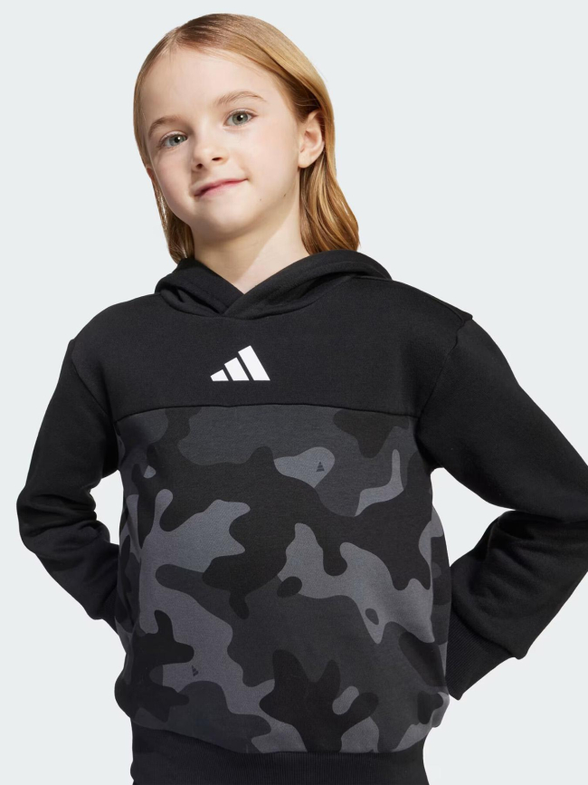 Ensemble de survêtement camo gris et noir enfant - Adidas