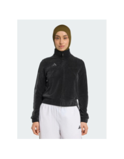 Sweat zippé effet délavé tiro q4 noir femme - Adidas