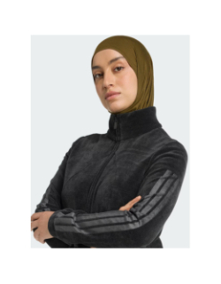 Sweat zippé effet délavé tiro q4 noir femme - Adidas