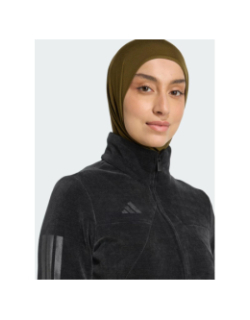 Sweat zippé effet délavé tiro q4 noir femme - Adidas