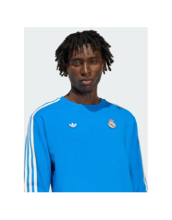 Sweat à col rond real icon bleu homme - Adidas