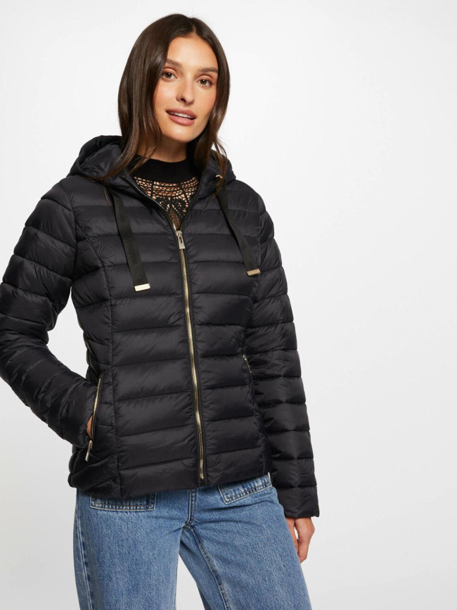 Doudoune à capuche légère gkadia noir femme - Morgan