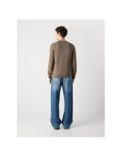 Pull fin san cassius-c1 badge kaki homme - Hugo