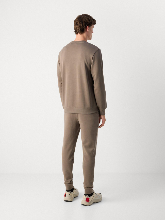 Sweat à col rond diragol kaki homme - Hugo