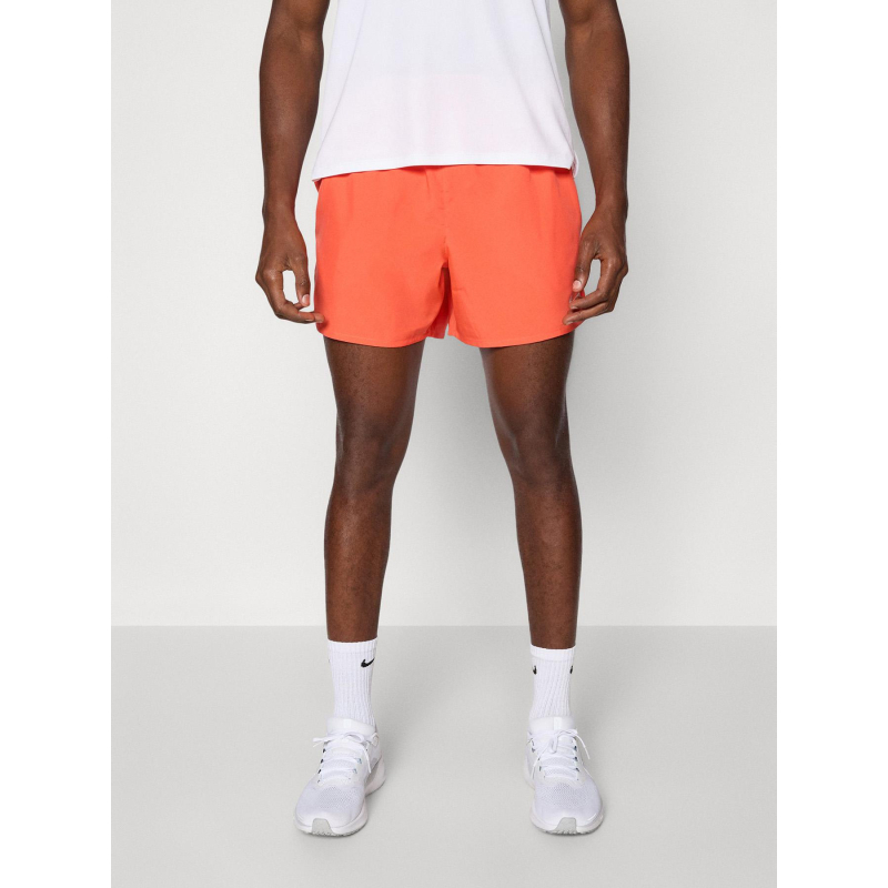 Short de running df challenger 5bf orange homme - Nike