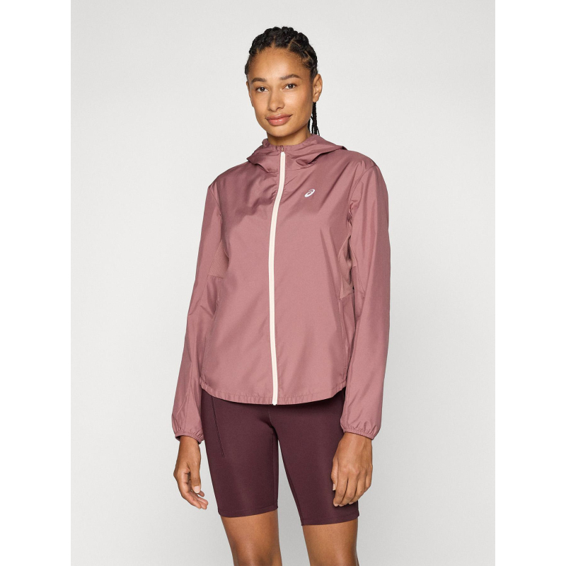 Veste de running zippée core rose femme - Asics