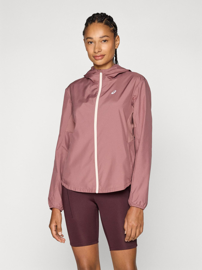 Veste de running zippée core rose femme - Asics