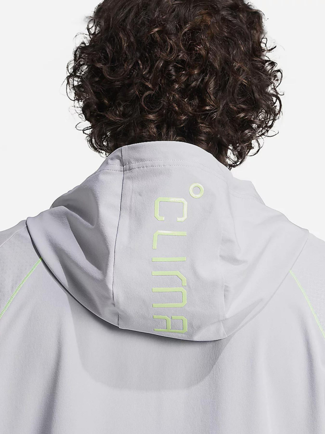 Veste de sport zippé à capuche tech app gris homme - Adidas
