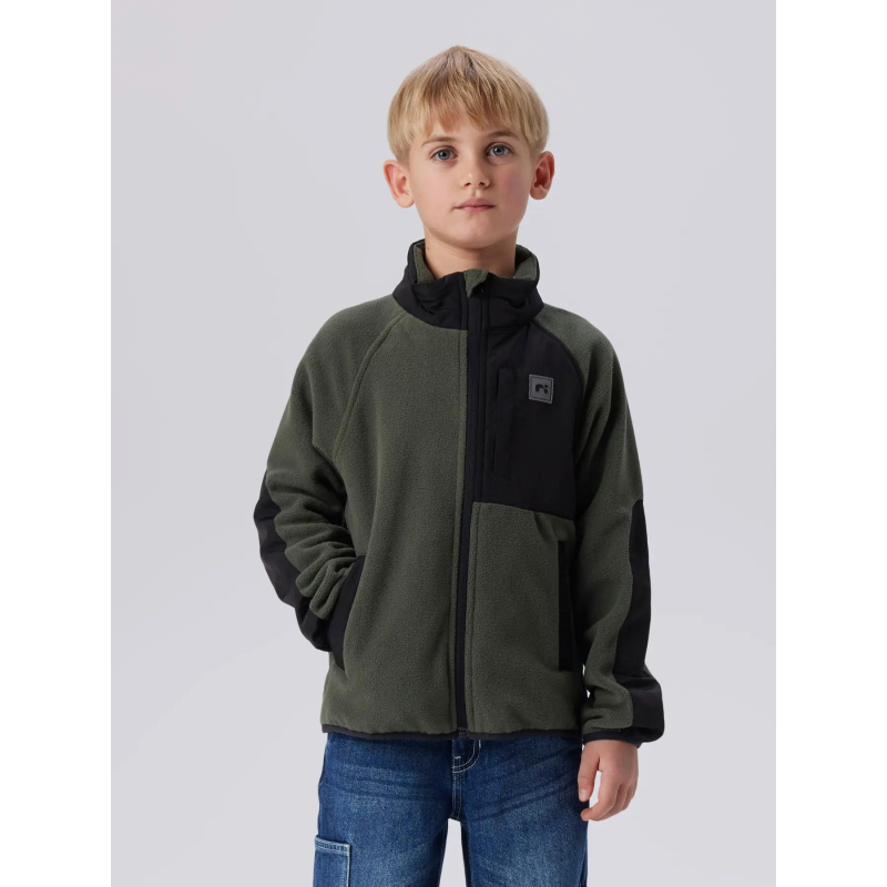 Veste polaire sherpa nkmmyles vert enfant - Name It