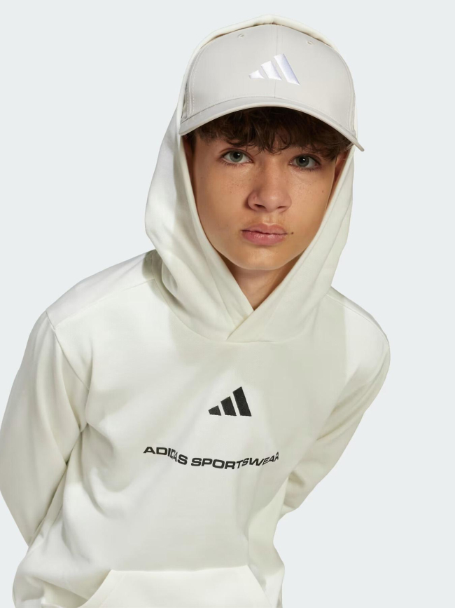Sweat à capuche b fl hd écru enfant - Adidas