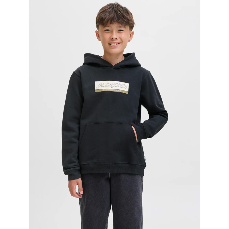 Sweat à capuche jorinwood noir homme - Jack & Jones
