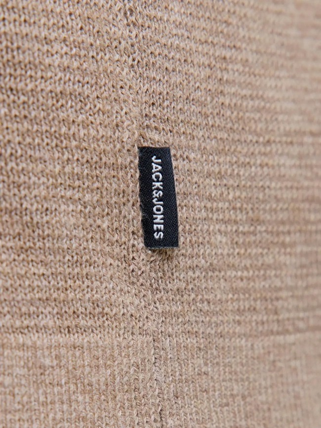 Cardigan zippé jprccmilano beige homme - Jack & Jones