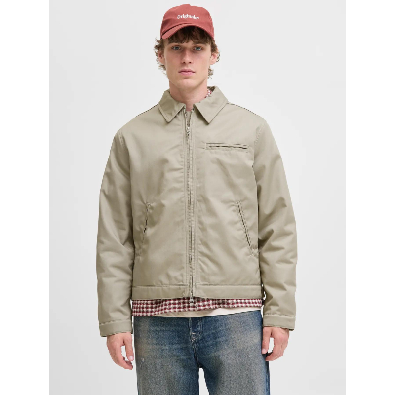 Veste matelassée jornorrebro beige homme - Jack & Jones