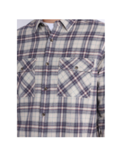 Chemise à carreaux tissé cliff beige homme - Oxbow