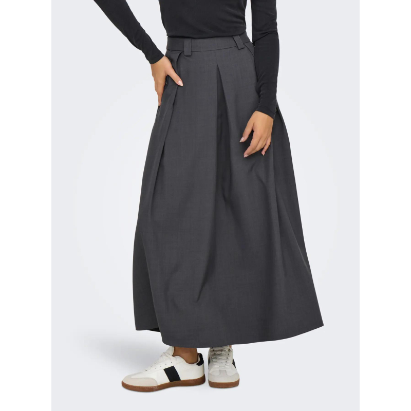 Jupe longue fluide onlginny anthracite femme - Only