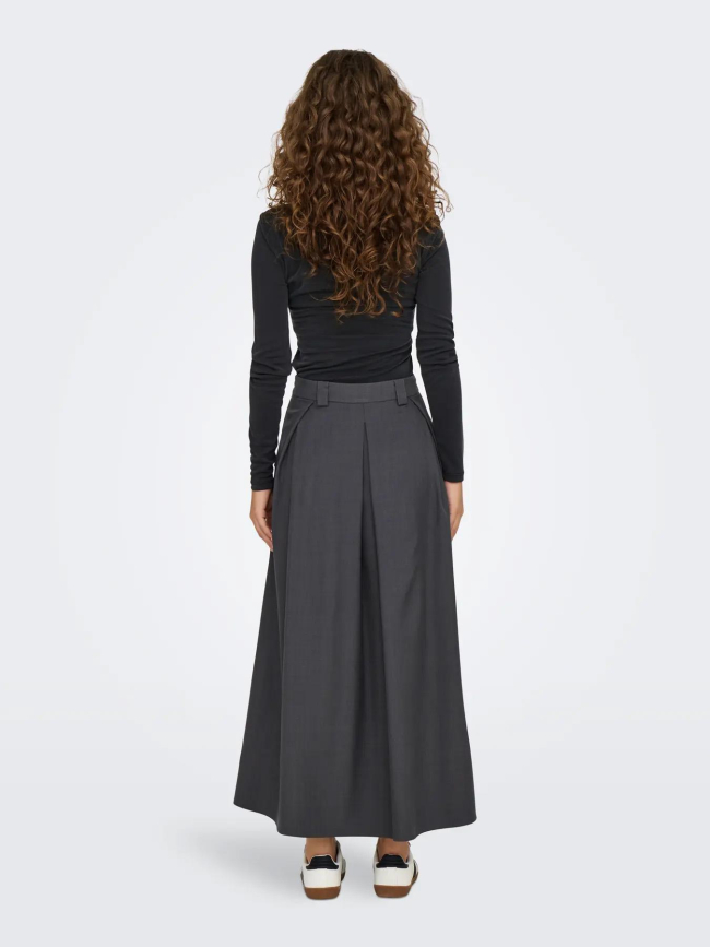 Jupe longue fluide onlginny anthracite femme - Only