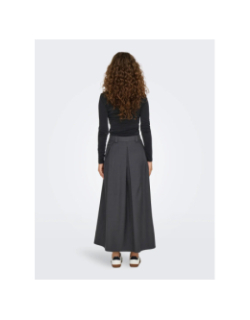 Jupe longue fluide onlginny anthracite femme - Only